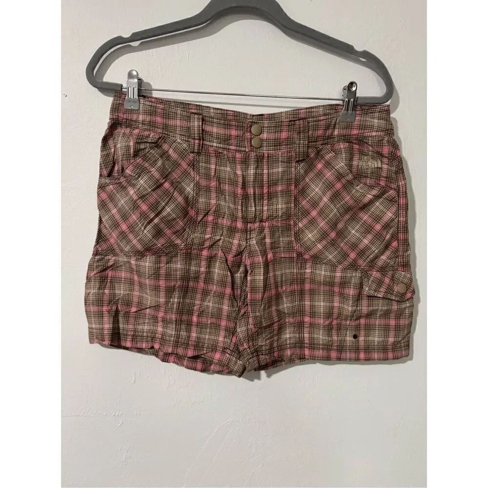 The North Face pink brown shorts 10